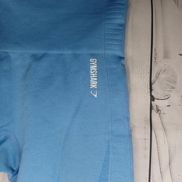Gymshark Blue Leggings with Mesh Detail - Picture 2 of 15